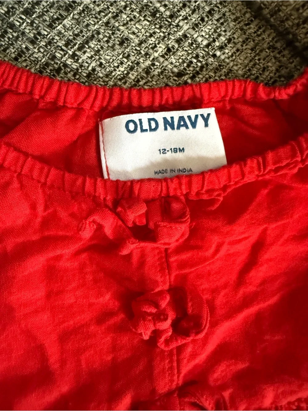 Old Navy Red Toddler Two-Piece Eyelet Set